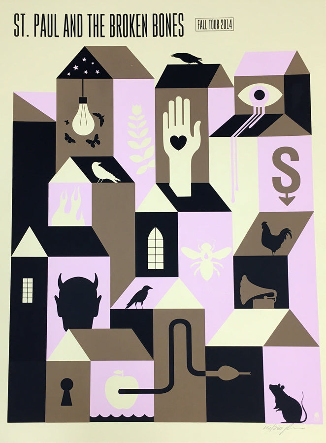 Poster - St. Paul & the Broken Bones Fall Tour 2014