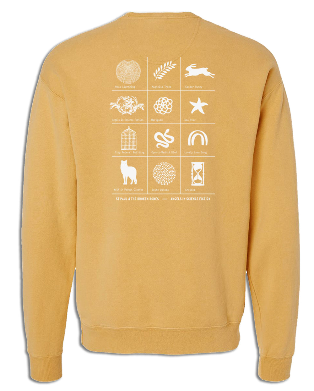 AISF Symbols Crewneck Sweatshirt, Gold