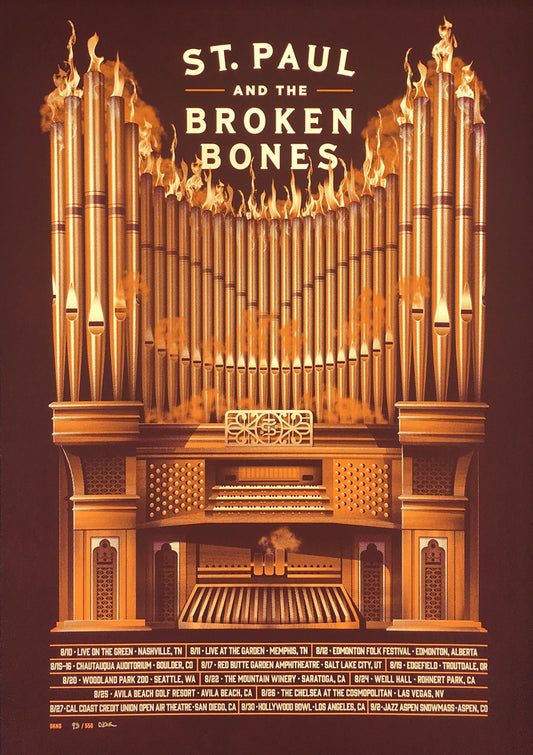 POSTER - St. Paul & the Broken Bones - August 2017