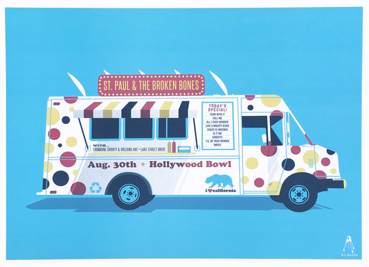POSTER - St. Paul & the Broken Bones - Hollywood Bowl 2017