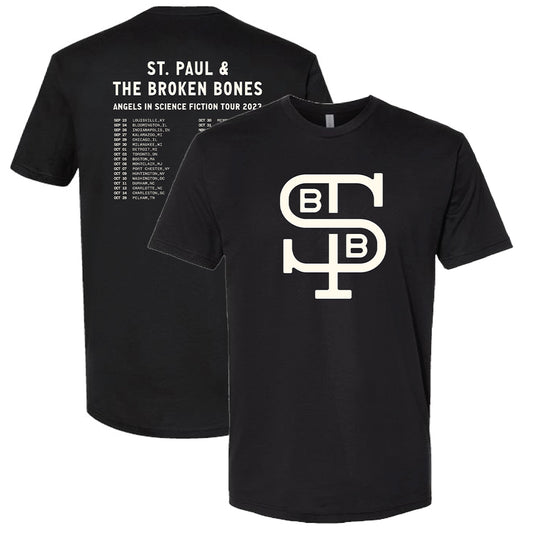 St. Paul Monogram Logo T with Fall 2023 Tour Dates