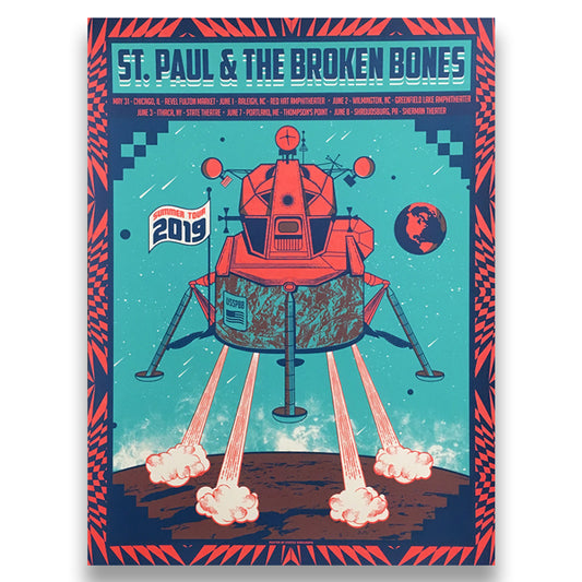 POSTER - St. Paul & the Broken Bones - Summer Tour 2019