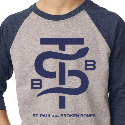Kid's Snake Emblem 3/4 Sleeve Raglan