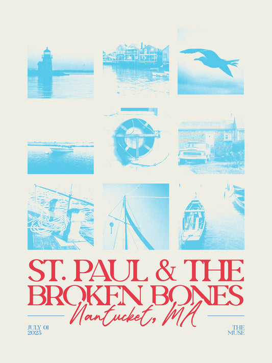 Poster - Nantucket, MA - July 1, 2025 - Autographed Option Available